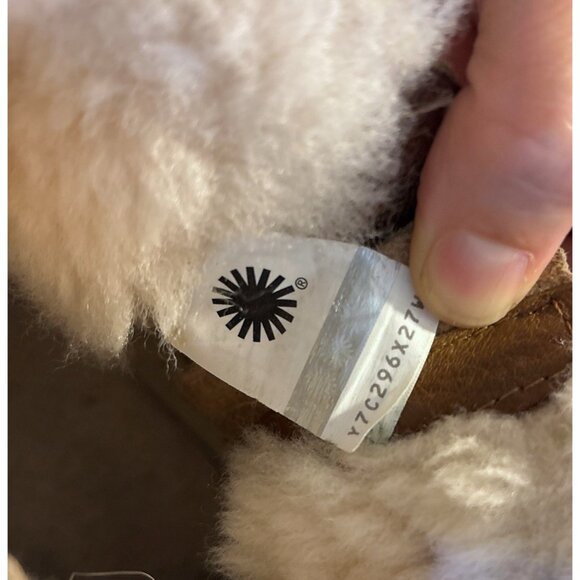 UGG Womens Size 5 Classic Mini Double Zip Chestnut Suede Shearling Boots Shoes - Picture 11 of 11